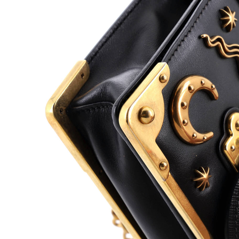 Prada Small Cahier Crossbody Bag Embellished Leather - Picture 6 of 7